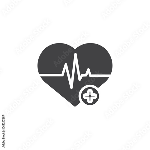 Slika na platnu Good health icon Symbol mark in filled style