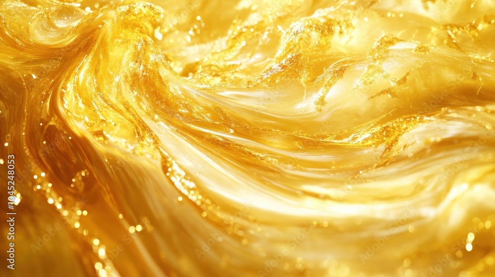 A swirling gold liquid background, with molten gold texture flowing across the image, symbolizing fluidity, wealth, and opulence in an abstract design A swirling gold liquid background, with molten gold texture flowing across the image, symbolizing fluidity, wealth, and opulence in an abstract design
