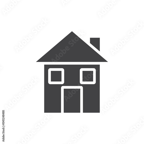 House icon Symbol mark in filled style