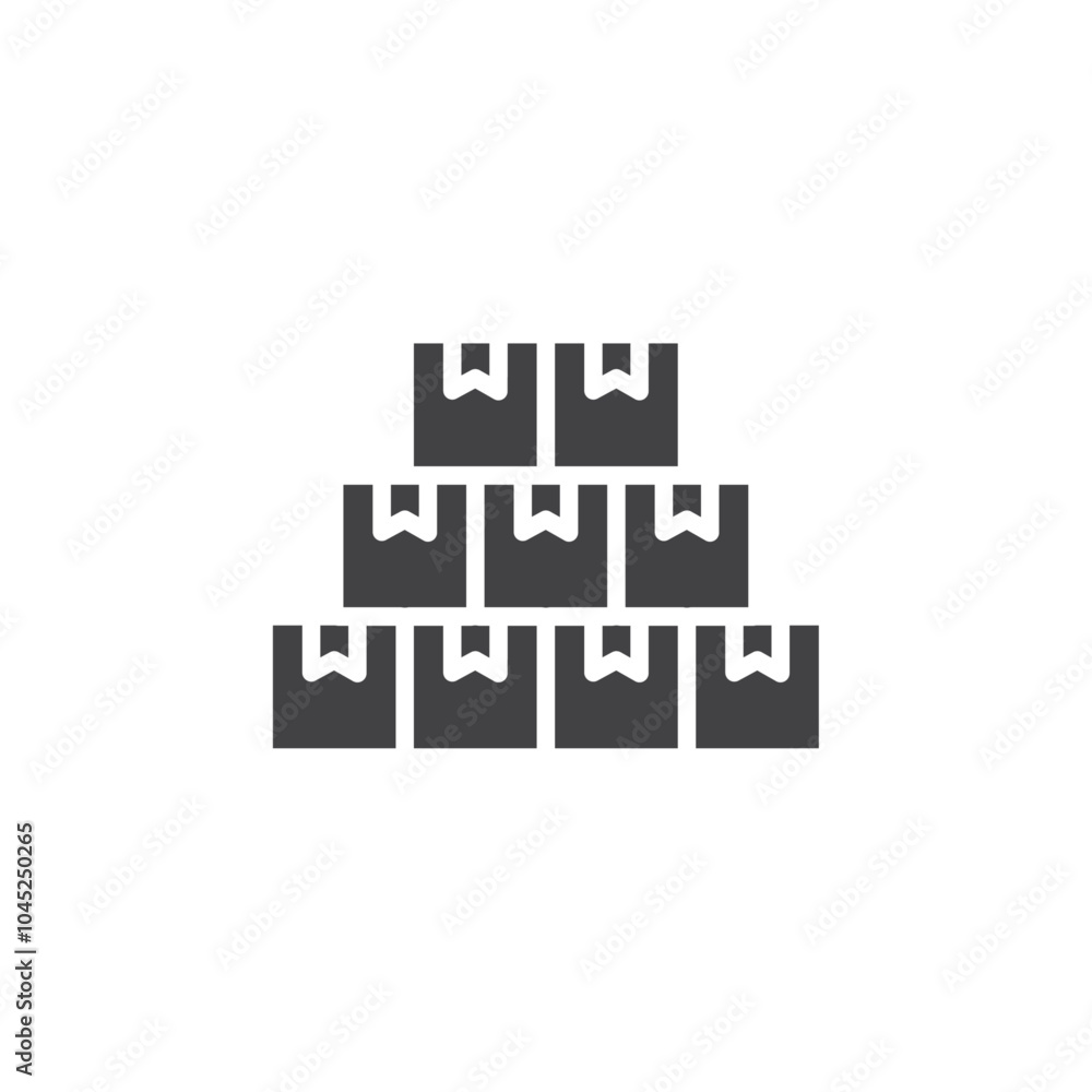 Inventory icon Symbol mark in filled style Inventory icon Symbol mark in filled style