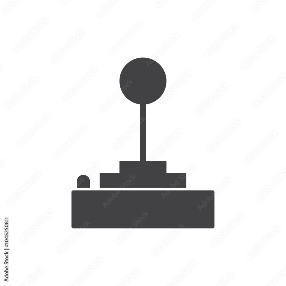 Joystick Icon Symbol mark in filled style Joystick Icon Symbol mark in filled style