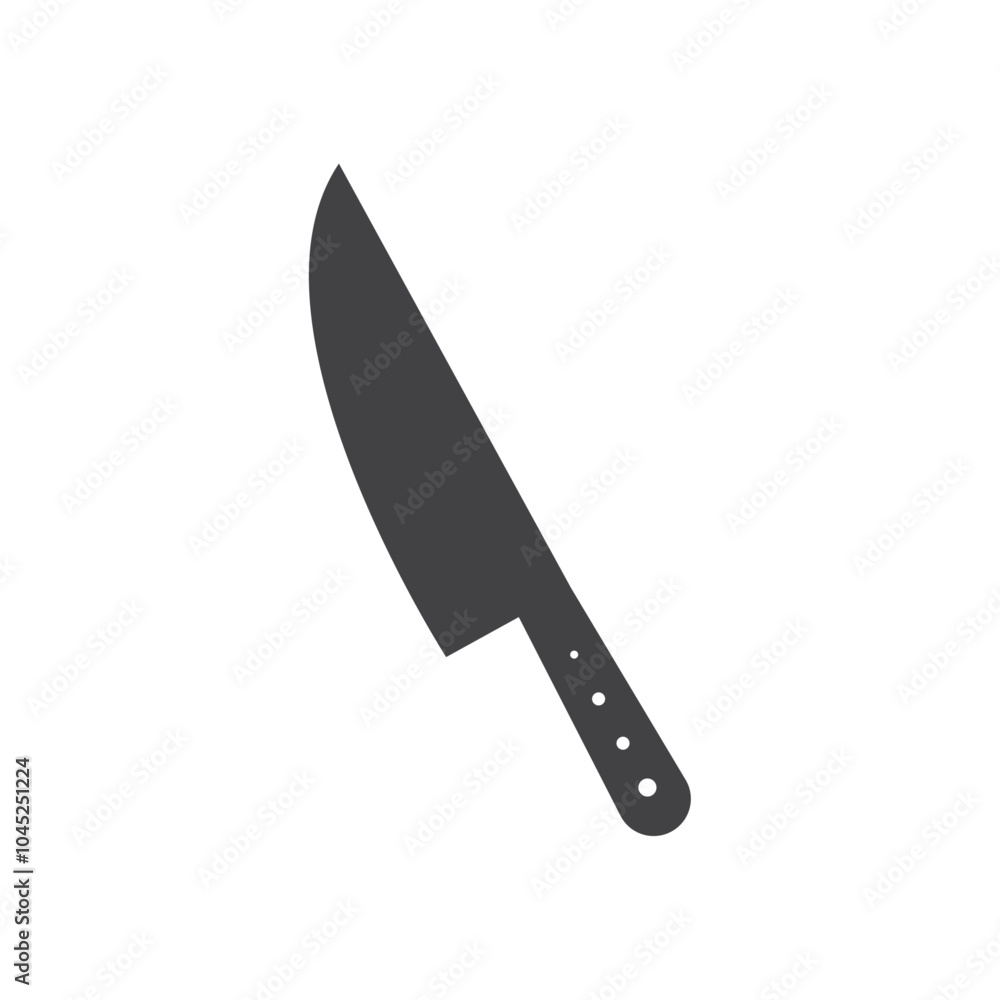 knife icon Symbol mark in filled style knife icon Symbol mark in filled style