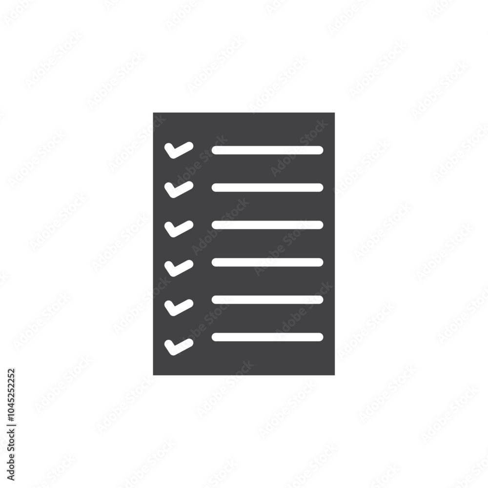 List icon Symbol mark in filled style List icon Symbol mark in filled style
