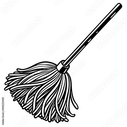 mop vector illustration on a white background
