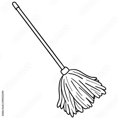 mop vector illustration on a white background