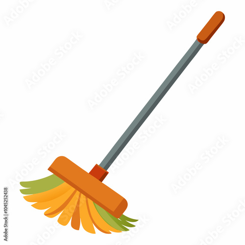 mop vector illustration on a white background