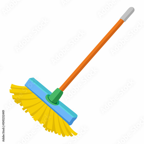 mop vector illustration on a white background