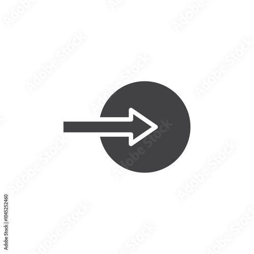 Log in icon Symbol mark in filled style Free Download Log in icon Symbol mark in filled style - GFXLoad