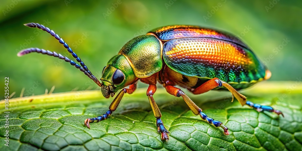 Skeletonizing Leaf Beetle on Leaf in Taylor Creek Park, Toronto Skeletonizing Leaf Beetle on Leaf in Taylor Creek Park, Toronto