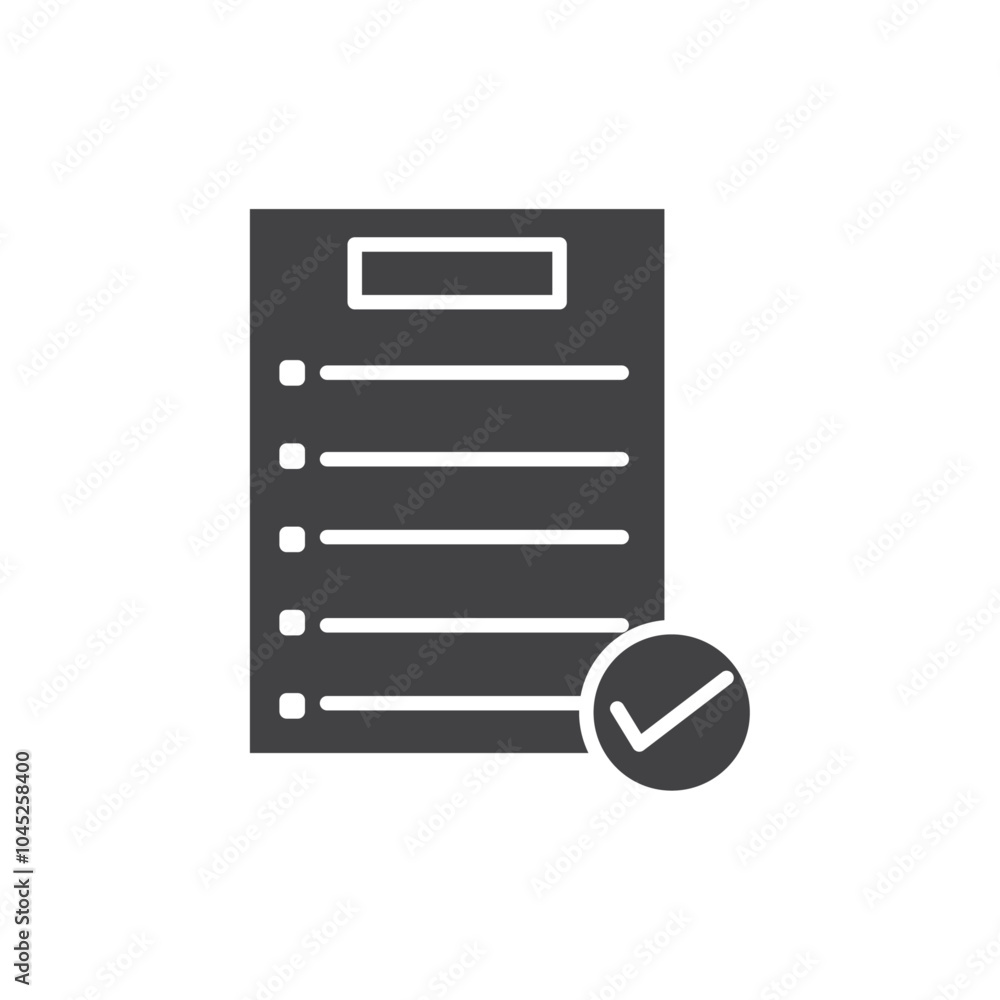 Planning icon Symbol mark in filled style Planning icon Symbol mark in filled style