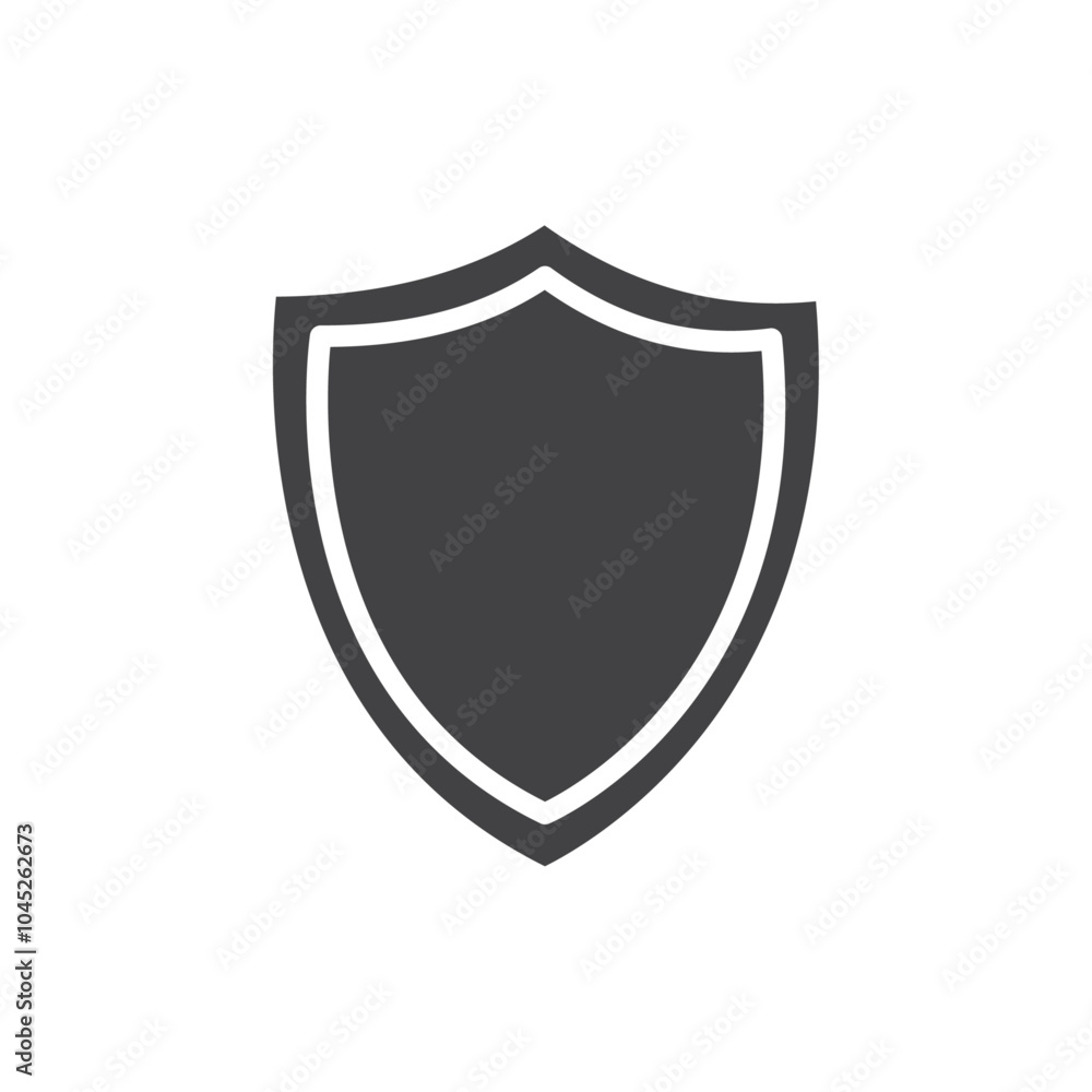 Shield icon Symbol mark in filled style Shield icon Symbol mark in filled style