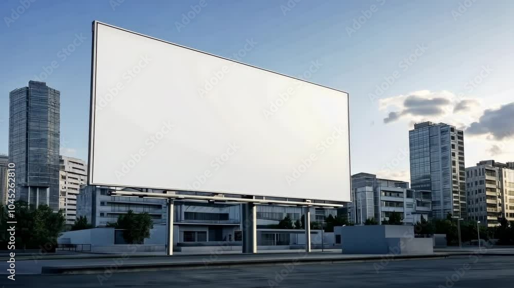 Building Billboard Sign Mockup Video Building Billboard Sign Mockup Video
