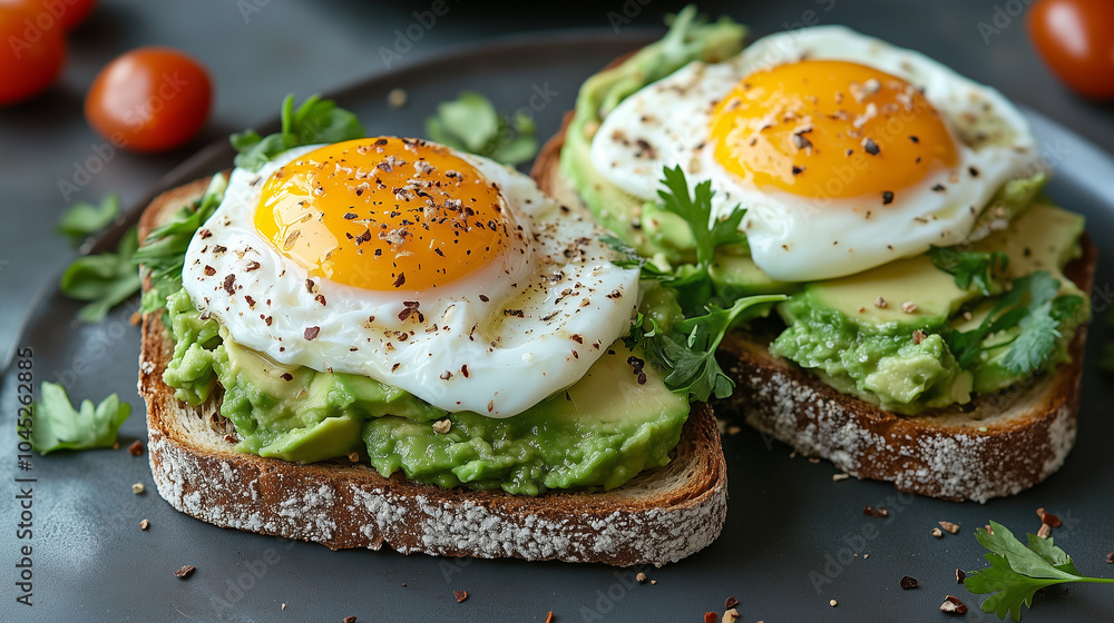 Avocado Toast with Poached Eggs Appetizers Avocado Toast with Poached Eggs Appetizers