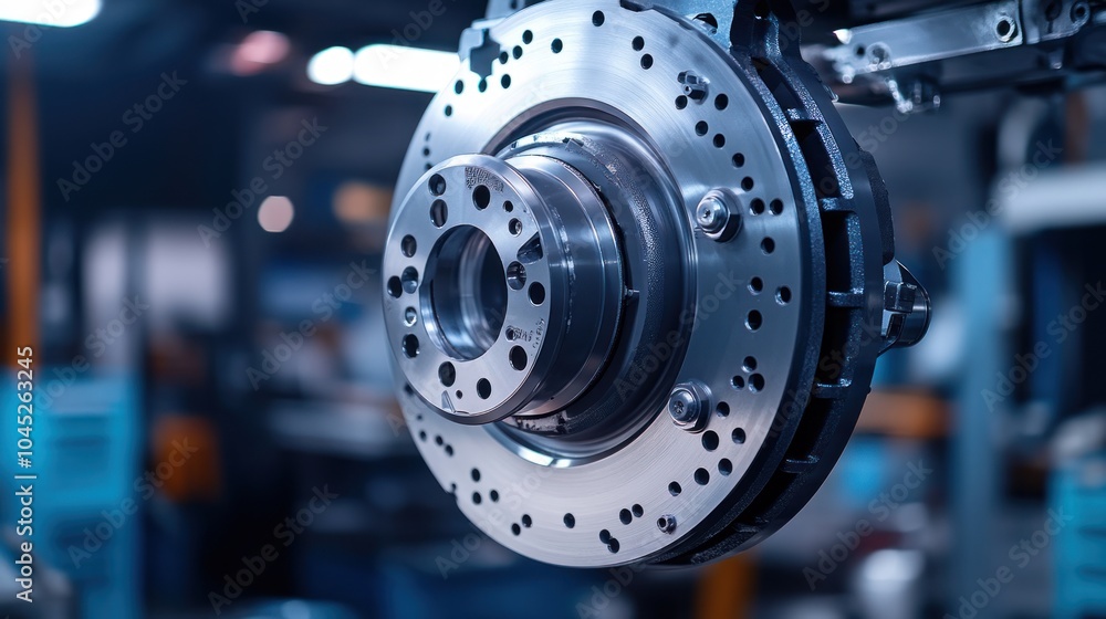 Brake parts manufacturing plant with specialized equipment, producing safe and reliable automotive brake systems. Brake parts manufacturing plant with specialized equipment, producing safe and reliable automotive brake systems.
