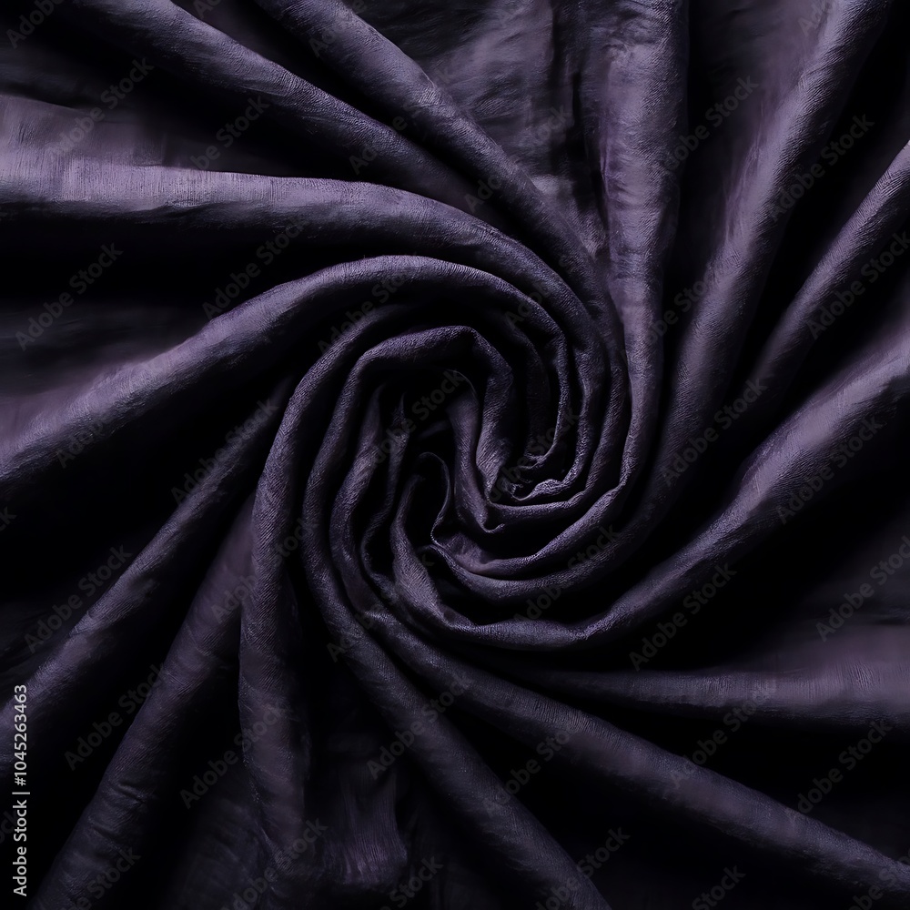 Fototapeta premium Close up view of dark purple linen fabric texture