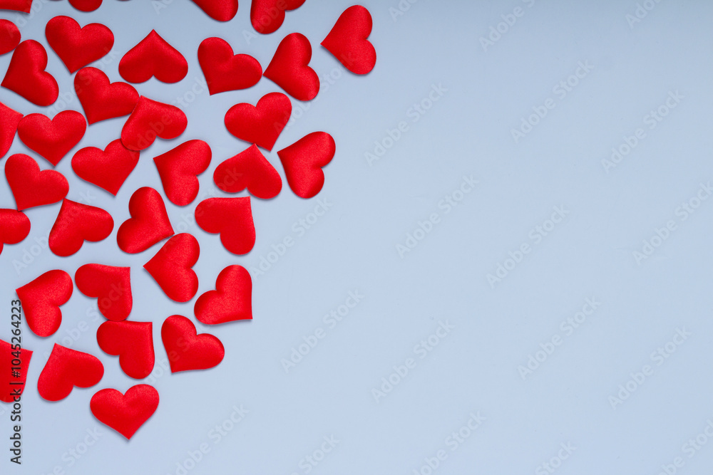 abstract background with red hearts , copy space abstract background with red hearts , copy space