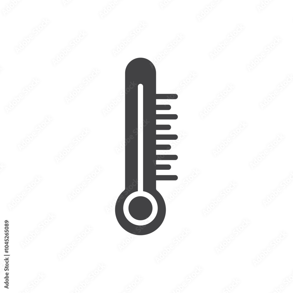 Temperature icon Symbol mark in filled style Temperature icon Symbol mark in filled style