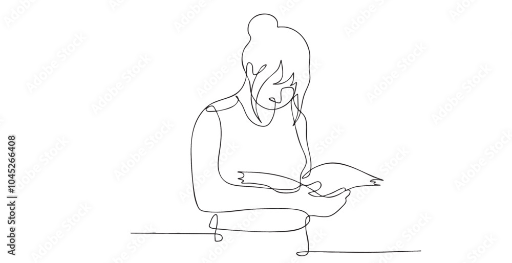 Girl and book Girl and book