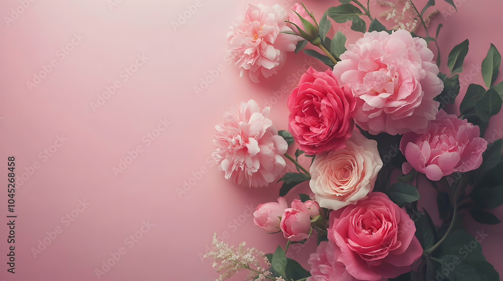 A Delicate and Romantic Bouquet of Roses and Peonies in Soft Pastel Tones, Perfect for Weddings and Special Occasions A Delicate and Romantic Bouquet of Roses and Peonies in Soft Pastel Tones, Perfect for Weddings and Special Occasions