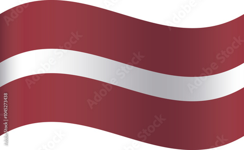 Waving shaped national flag of the European country of LATVIA Free Download Waving shaped national flag of the European country of LATVIA - GFXLoad