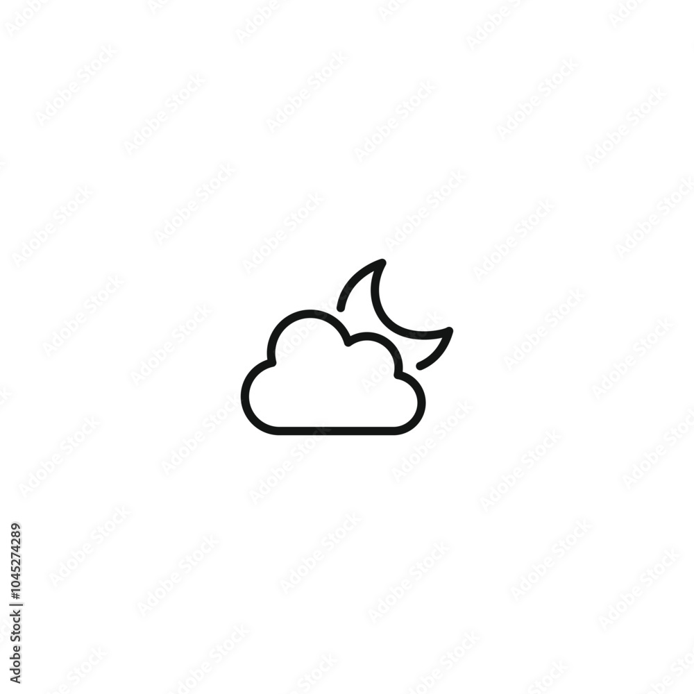 Weather icon. Weather icon set. Linear style. Weather icon. Weather icon set. Linear style.