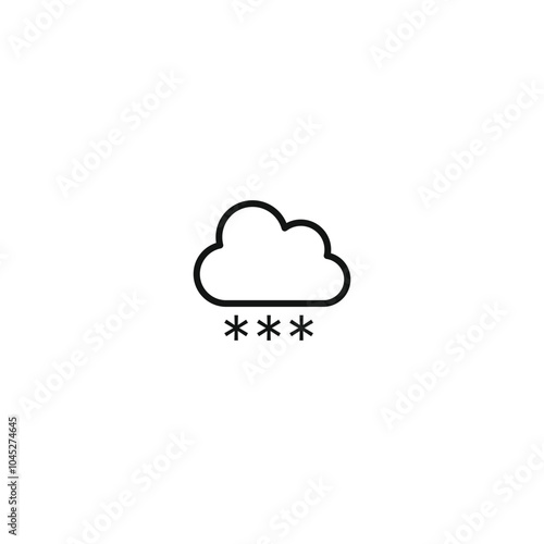 Weather icon. Weather icon set. Linear style.