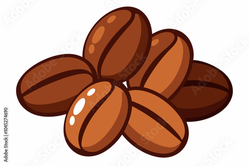 Illustration design of coffee beans