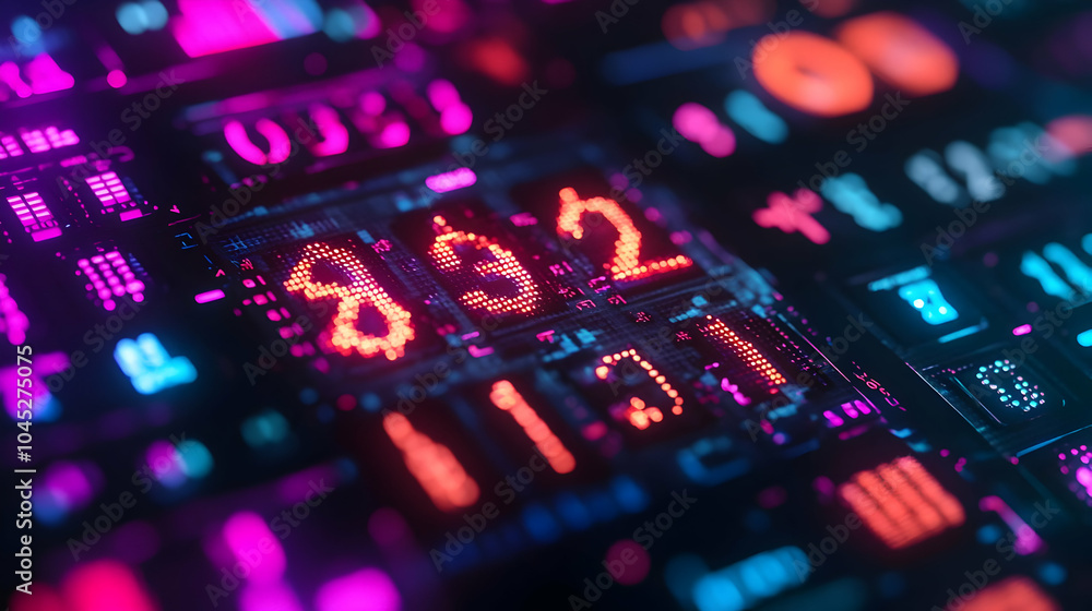 3D Close Up Holographic Discount Calculator Macro Shot Glowing Currency Symbols Abstract Background Bokeh Emphasizing Advanced Financial Tools Ample Copy Space Branding 3D Close Up Holographic Discount Calculator Macro Shot Glowing Currency Symbols Abstract Background Bokeh Emphasizing Advanced Financial Tools Ample Copy Space Branding