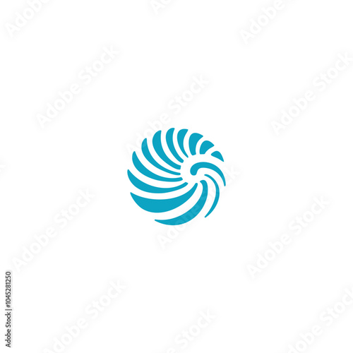 Sea shell logo inspiration. abstract circle pearl shell icons Vector illustration. Shell vector icon