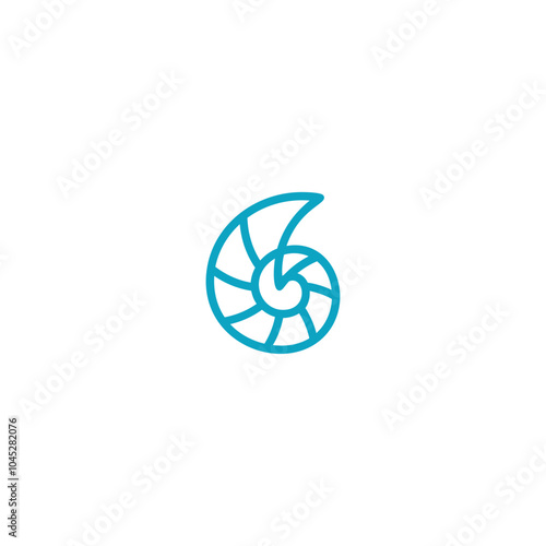 Sea shell logo inspiration. swirle pearl shell icons Vector illustration. Shell vector icon