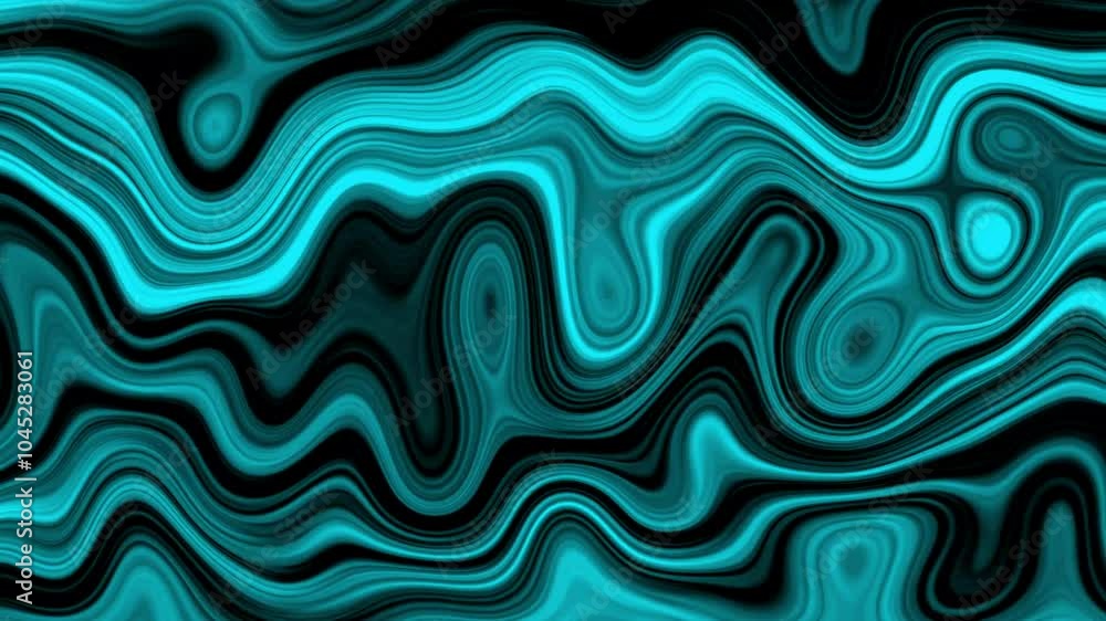 Animation of metallic liquid waving and flowing smoothly, Seamless loop animation 4k Animation of metallic liquid waving and flowing smoothly, Seamless loop animation 4k