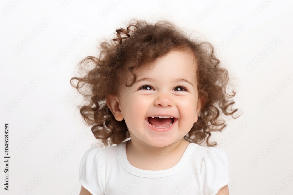 Baby girl white background innocence happiness. Baby girl white background innocence happiness.