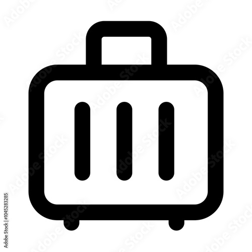 luggage,luggage icons, luggage   icon editable stroke outline icon isolated on white background flat vector illustration. Pixel perfect. 64 x 64.