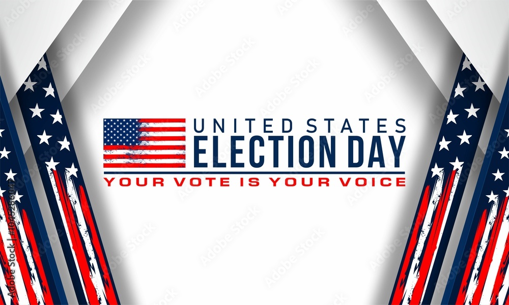 Election Day ,Your Vote is Your Voice , vektor background banner . Election Day ,Your Vote is Your Voice , vektor background banner .