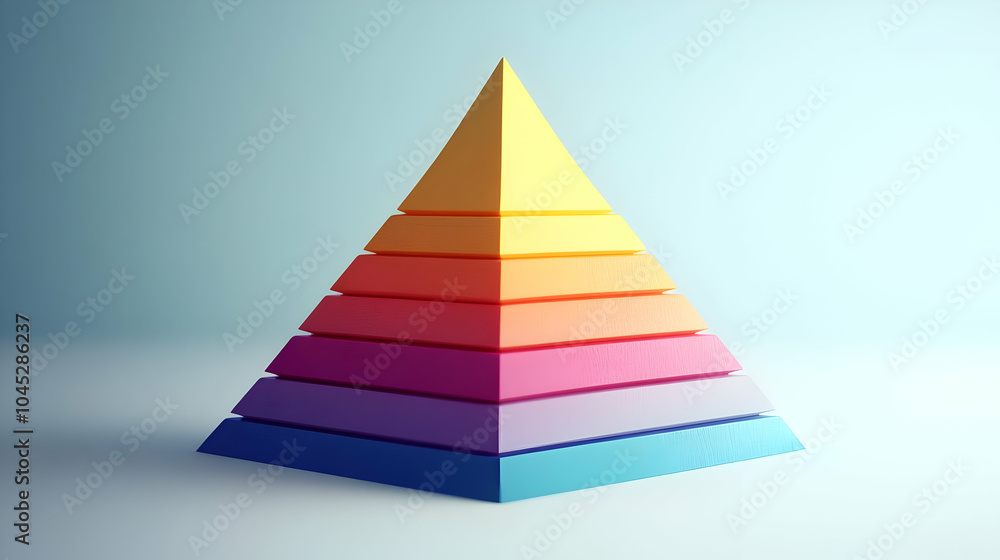 3D Investment Portfolio Pyramid Frame Diversify Concept Close Up Asset Levels Zoom Out Full Structure Copy Space Icon Isolated White Background 3D Investment Portfolio Pyramid Frame Diversify Concept Close Up Asset Levels Zoom Out Full Structure Copy Space Icon Isolated White Background