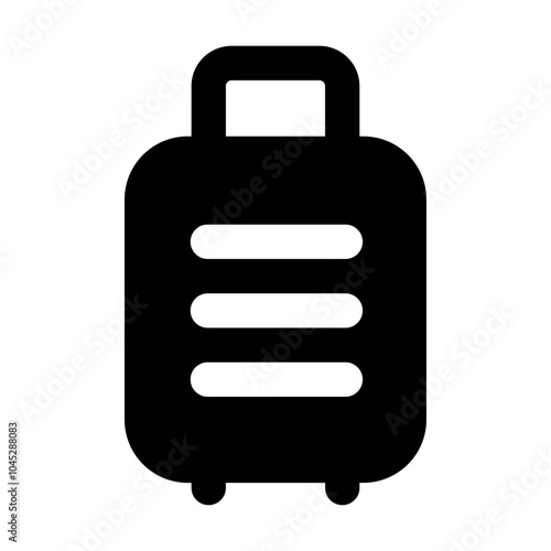 luggage ,luggage ,icons, luggage   icon editable stroke outline icon isolated on white background flat vector illustration. Pixel perfect. 64 x 64.
