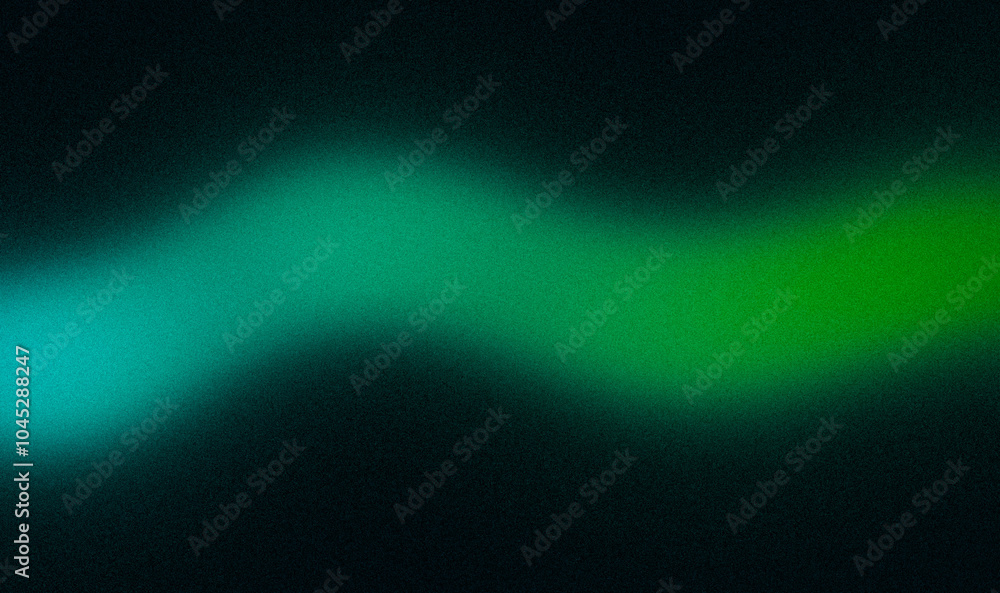 Green dark color spots with light leaks grainy backdrop. Abstract blue black color wavy shaped light leaks noisy gradient, website header, cover. Green dark color spots with light leaks grainy backdrop. Abstract blue black color wavy shaped light leaks noisy gradient, website header, cover.