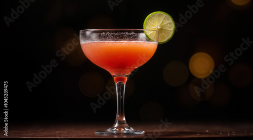 Daiquiri cocktail with lime