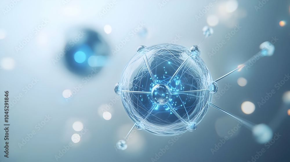 3D Quantum Entangled Particles Close Up Concept for Instant Global Financial Transactions, Ultra Fast Secure International Money Transfers, Lab Setting Illustration, Futuristic Design in Icon Style 3D Quantum Entangled Particles Close Up Concept for Instant Global Financial Transactions, Ultra Fast Secure International Money Transfers, Lab Setting Illustration, Futuristic Design in Icon Style