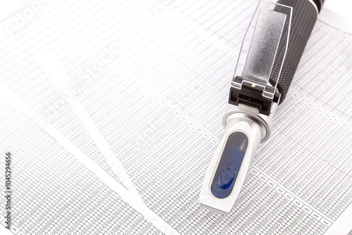 Optical refractometer for measuring grape sugar
