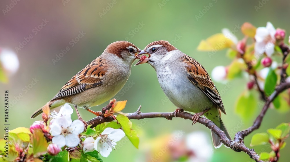 sparrow on a branch sparrow on a branch