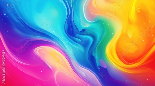 Playful color background with bright, vivid tones and dynamic patterns, offering a cheerful, bold design.