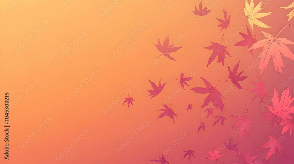 A soft gradient fall background transitioning from warm orange to deep red, featuring subtle textures resembling autumn leaves falling A soft gradient fall background transitioning from warm orange to deep red, featuring subtle textures resembling autumn leaves falling