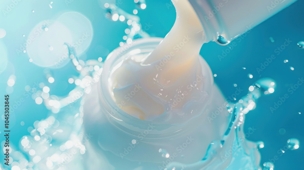 A bottle of hydrating body lotion being applied to dry skin, with glowing, hydrated skin as the result A bottle of hydrating body lotion being applied to dry skin, with glowing, hydrated skin as the result