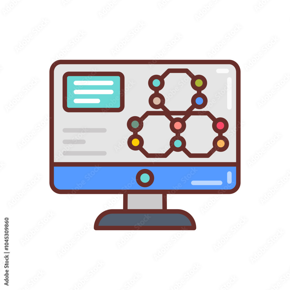 Quantum Computer Filled Icons , Vector illustration Quantum Computer Filled Icons , Vector illustration