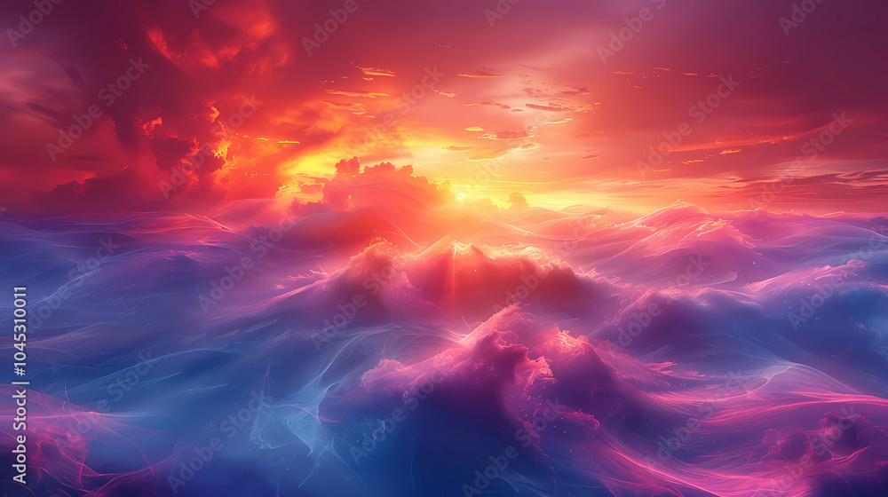 red and blue sky red and blue sky