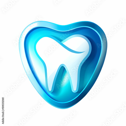 Dental care tooth icon logo design