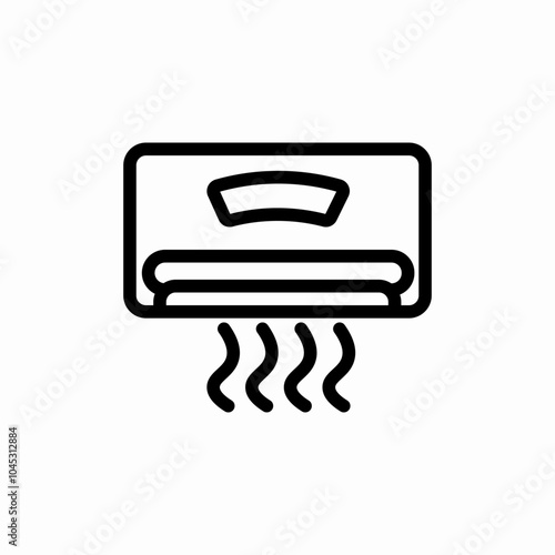 air conditioner icon sign vector