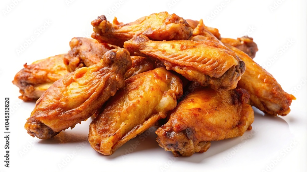 Chicken wings isolated on white background Chicken wings isolated on white background