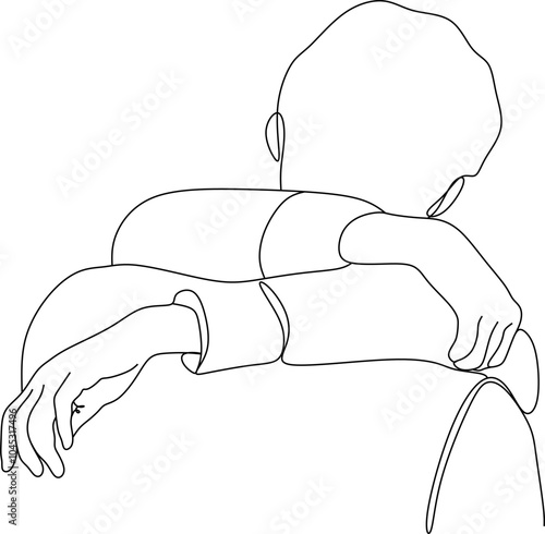 One continuous, single line  drawing of a woman and a man. Hugs of a young couple, lovers, woman and man.  Romantic.